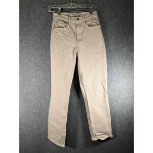 Abercrombie Fitch Jeans Women 25 Beige The Ultra High Rise 90s Straight Denim
